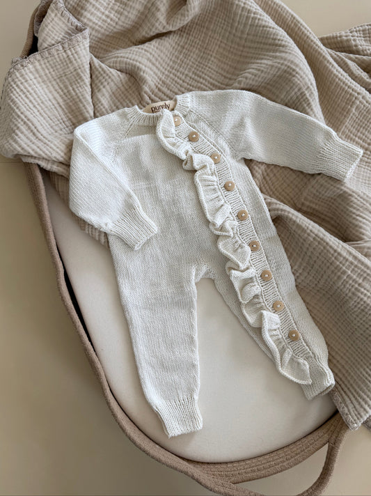 Boxpakje met ruffles van biologisch katoen