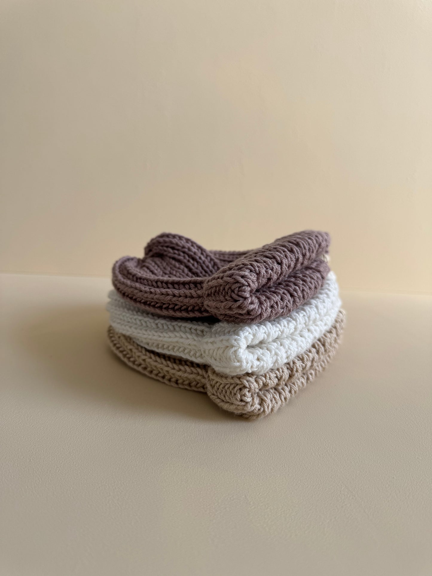 Organic Cotton Beanie - Beige