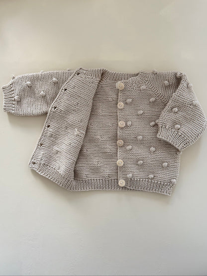 Vest met pompons van biologisch katoen