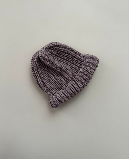 Beanie van biologisch katoen - Bruin